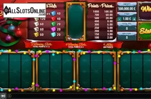 Reel Screen. Christmas Dice from GAMING1
