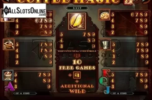 Screen4. Coffee Magic Ii from Casino Technology