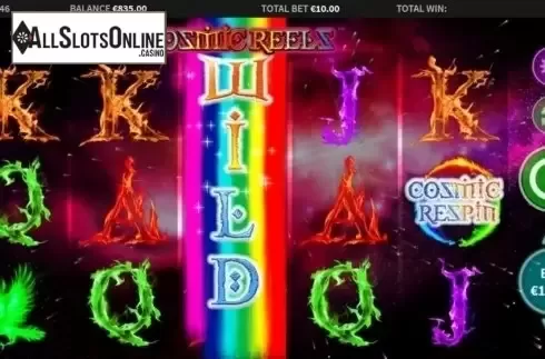 Win Screen 2. Cosmic Reels from MetaGU