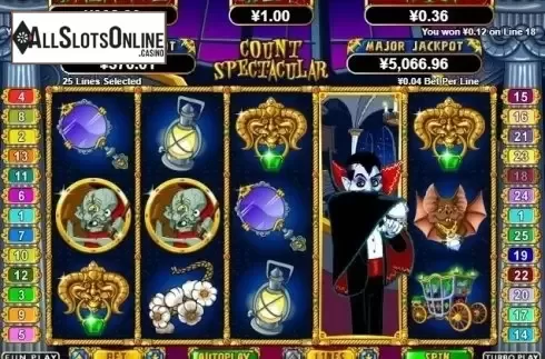 Win Screen. Count Spectacular from RTG