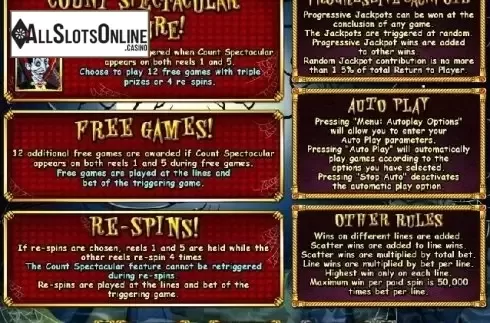 Rules. Count Spectacular from RTG
