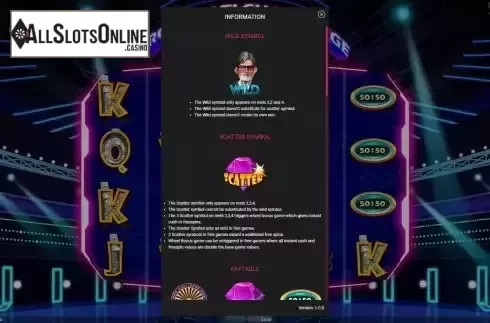 Paytable