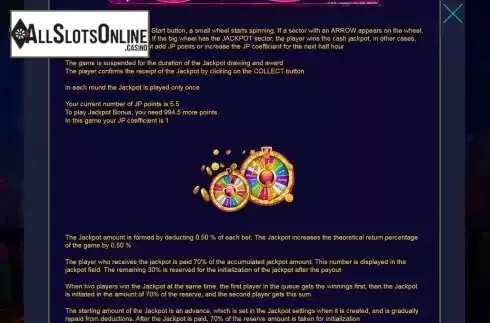 Jackpot wheel of fortune screen 2