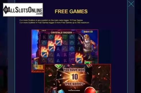 Free Games screen