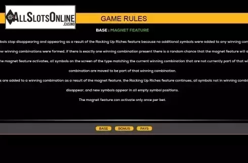Magnet feature screen