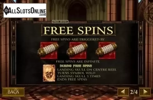 Paytable 2. Da Vinci's Vault from Playtech