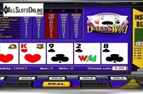 Game Screen. Deuces Wild (Betsoft) from Betsoft