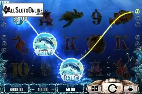 Win Screen. Dolphin's Wild Ride from SYNOT