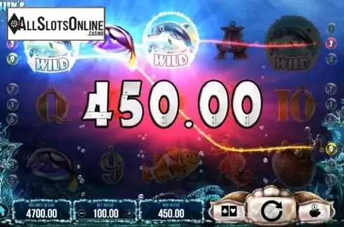 Win Screen. Dolphin's Wild Ride from SYNOT