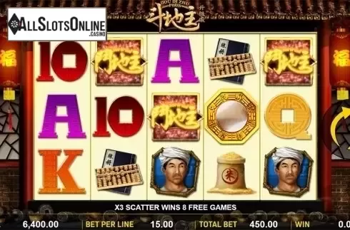 Scatter symbol screen. Dou Di Zhu Plus from Aspect Gaming