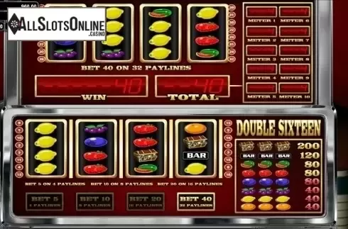 Win Screen 2. Double Sixteen from Betsoft