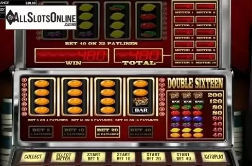 Win Screen 3. Double Sixteen from Betsoft