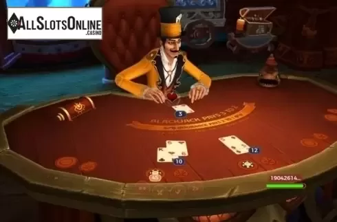 Game Screen 3. Dr Fortuno Blackjack from Yggdrasil