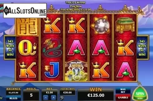 Screen5. Dragon Emperor from Aristocrat