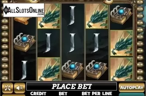 Reel Screen. Dragons Gold (PlayPearls) from PlayPearls