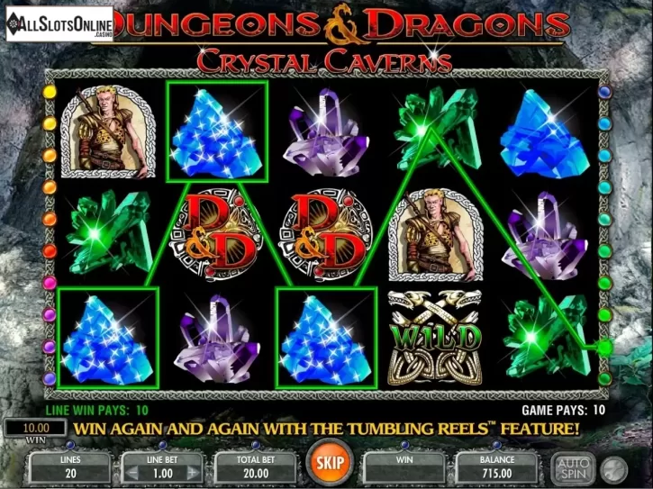 Screen9. Dungeons and Dragons Crystal Caverns from IGT
