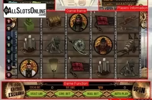 Reel Screen. Dynasty Warlord from esball