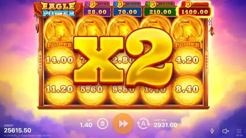 Eagle Power: Hold and Win slot screenshot 7