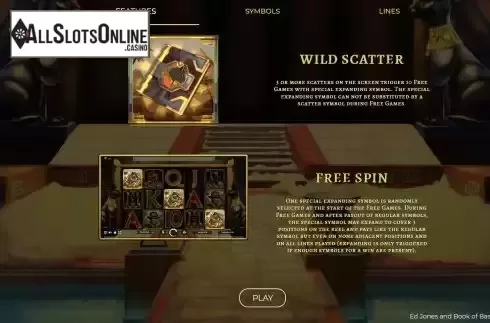 Features screen