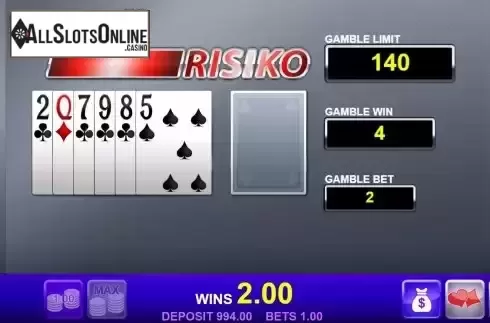 Double Up Risk Game screen