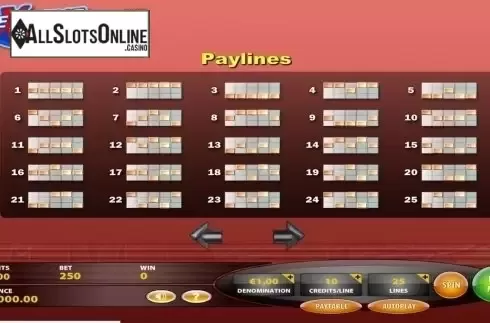 Paylines. Extreme Games from IGT
