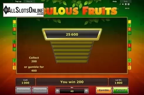 Double Up. Fabulous Fruits from Greentube