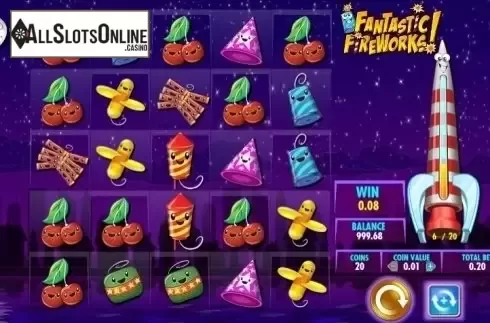 Win screen. Fantastic Fireworks! from IGT