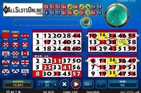 Game Screen 2. Fishmania Bingo from ZITRO