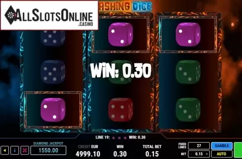 Win Screen 2. Flashing Dice from Fazi