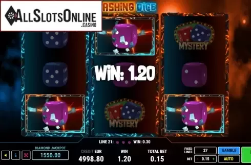 Win Screen 1. Flashing Dice from Fazi