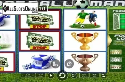Win Screen. Football Mania from Wazdan