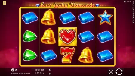 Four Lucky Diamonds slot screenshot 1