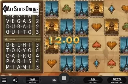 Win Screen 1. Frequent Flyer from Relax Gaming