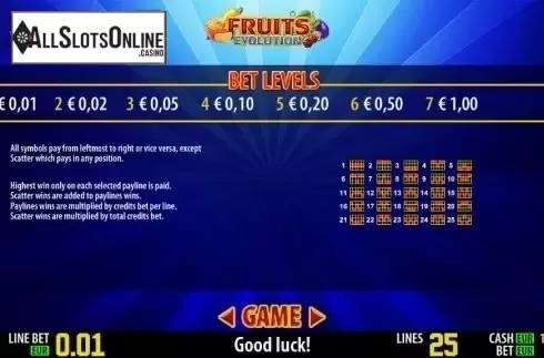 Winlines. Fruits Evolution HD from World Match