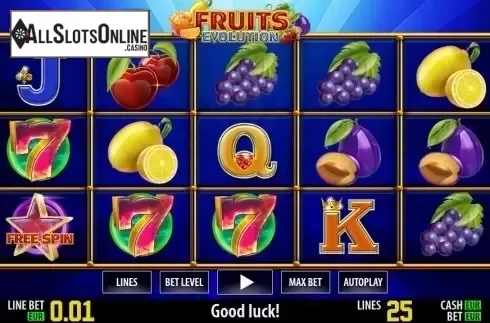 Game reels. Fruits Evolution HD from World Match