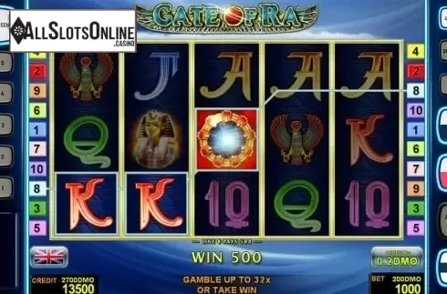 Game workflow 4. Gate Of Ra Deluxe from Novomatic