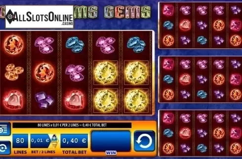 Reels screen. Gems Gems Gems from SG