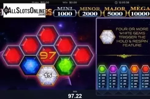 Win Screen 4. Gems & Riches from Pariplay