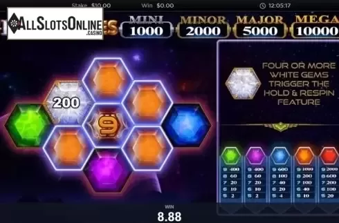 Win Screen 1. Gems & Riches from Pariplay