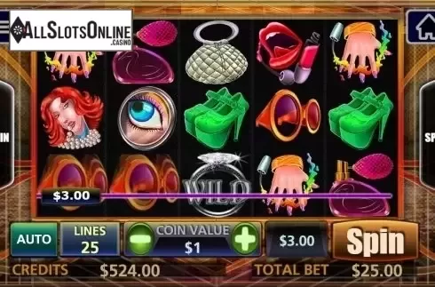 Wild Win screen. Glamour World from MultiSlot