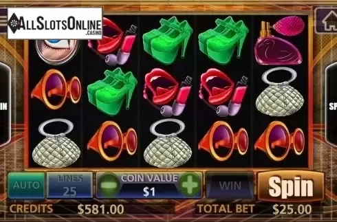 Reel screen. Glamour World from MultiSlot