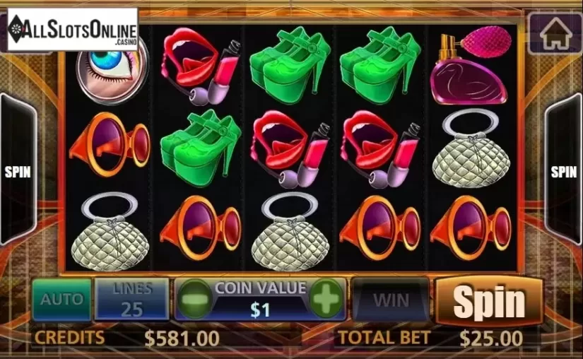 Reel screen. Glamour World from MultiSlot
