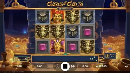 Gods of Gold Infinireels slot screenshot 1