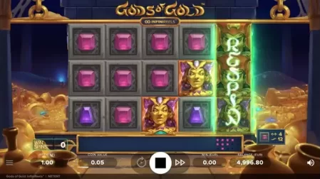 Gods of Gold Infinireels slot screenshot 2