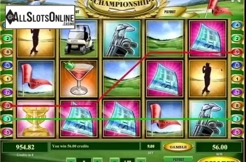 Wild Win screen. Golf Championship from Tom Horn Gaming