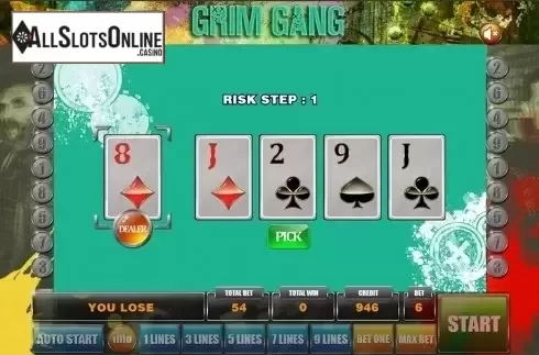 Gamble game 2. Grim gang from GameX