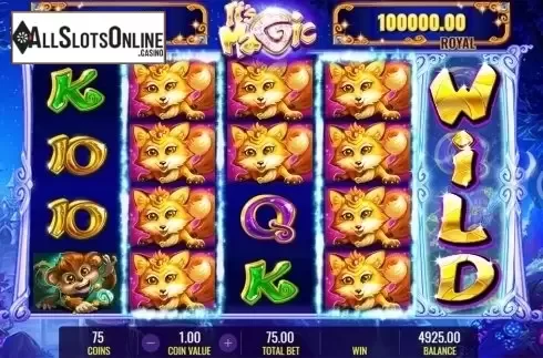 Wild reel screen. It's Magic: Lilly from IGT