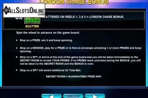 Screen4. James Win from Microgaming