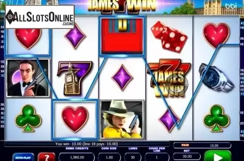 Screen9. James Win from Microgaming