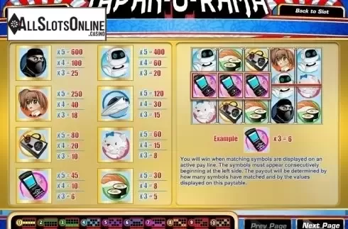 Screen2. Japanorama from Rival Gaming